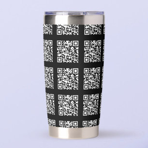 Create a Tiled QR code Pattern Editable Colour Insulated Tumbler