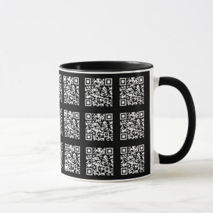 Create a Tiled QR code Pattern   Editable Colour Mug