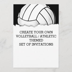 Create a Volleyball Themed Invitation