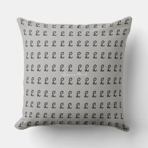 create an amazing and personalized grey throw pillow