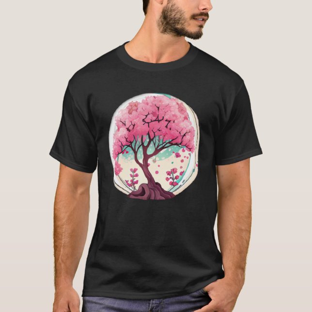 Create an Ambiance of Renewal with this Cherry Blo T-Shirt (Front)