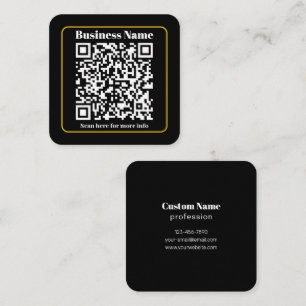Create an Instantly Scannable Business QR code Square Business Card