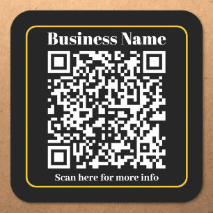 Create an Instantly Scannable Business QR code Square Sticker