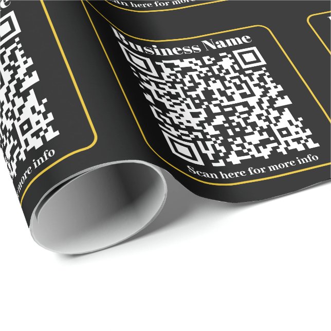 Create an Instantly Scannable Business QR code Wrapping Paper (Roll Corner)