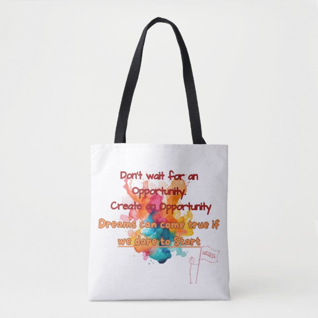 Create an opportunity tote bag (Front)