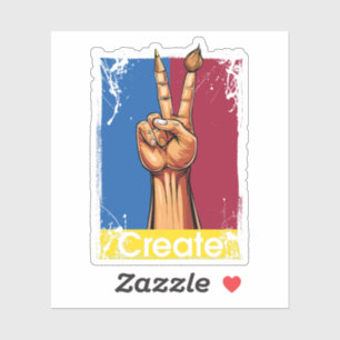 Create Art Hand Peace Sign Inspirational 