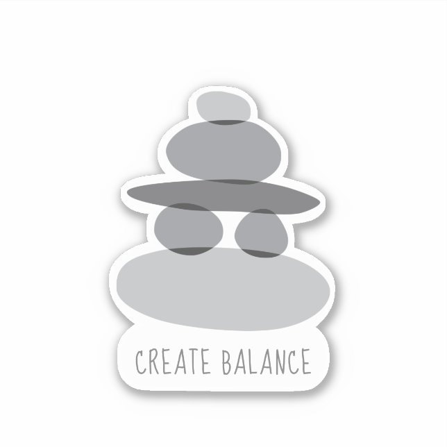 Create Balance Stacked Rocks (Front)