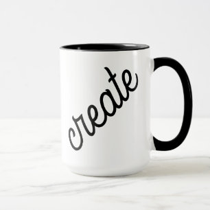 Create Black and White Coffee Mug