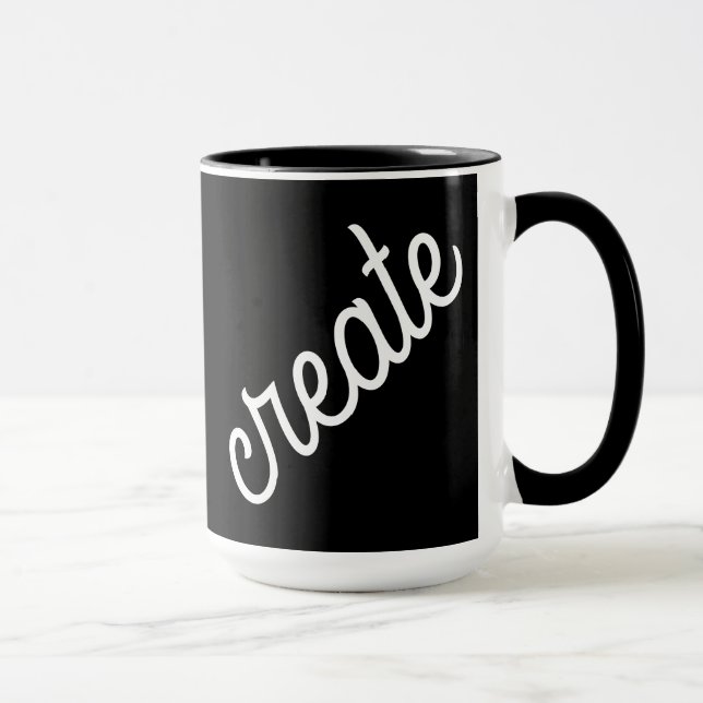 Create Black and White Coffee Mug (Right)