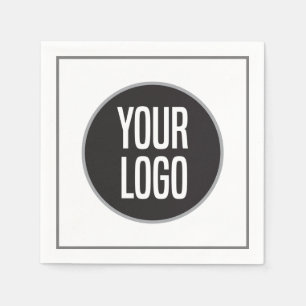Create Business Logo Paper Cocktail Napkin