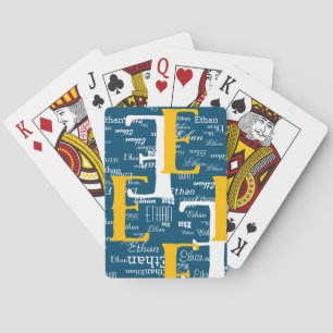 Create Cool Playing Cards with your Name & Initial