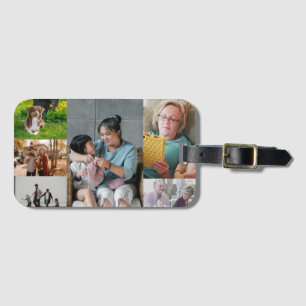 Create Custom 6 Photo Collage Luggage Tag