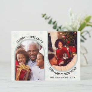 Create Custom Arch Photo Cream Christmas Holiday Card