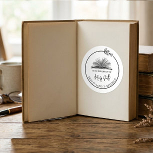 create Custom Book Stickers Bookplate Labe