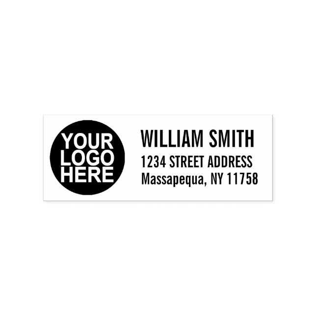 Create Custom Business Company Logo Return Address Rubber Stamp (Imprint)