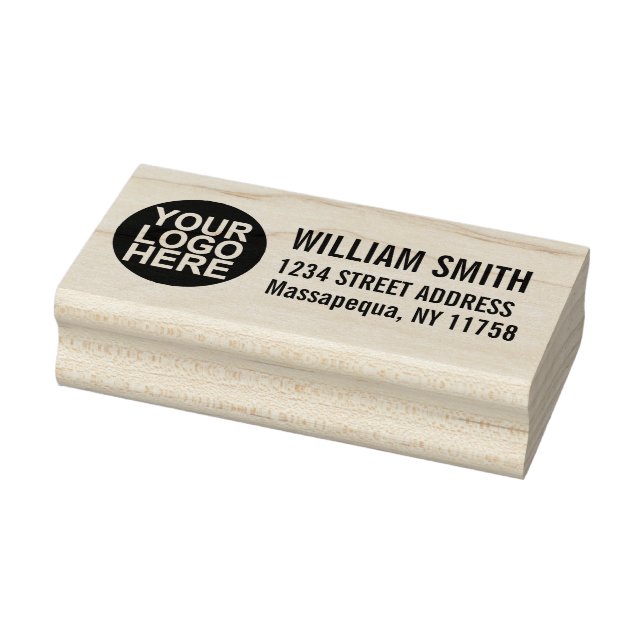 Create Custom Business Company Logo Return Address Rubber Stamp (Stamp)