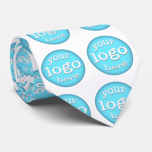 Create Custom Business Logo Pattern Professional Tie (Rolled)