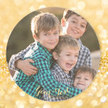 Create Custom Classic Round Photo Stickers Sheet<br><div class="desc">Create your own custom, personalized, scratch-resistant front, easy peel-and-stick back, classic round photo stickers sheet. Simply add your favourite family / couple / kids / pets / wedding photo, and type in your text / greetings / name / date, to customize. While you add / design, you'll be able to...</div>