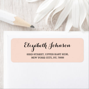 Create Custom Elegant Rose Gold Return Address