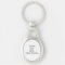 Create Custom Oval Metal Photo Keychain Keyring