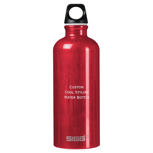 Create Custom Personalized Cool Stylish Aluminum Water Bottle (Front)