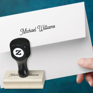 Create Custom Personalized Elegant Name Signature Rubber Stamp