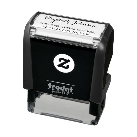 Create Custom Personalized Elegant Return Address Self-inking Stamp