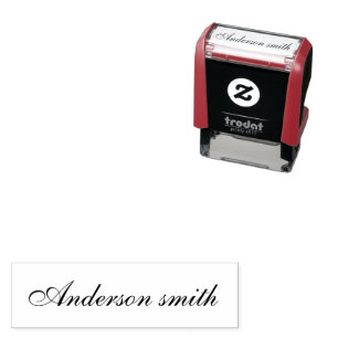Create Custom Personalized Elegant Signature Name Self-inking Stamp