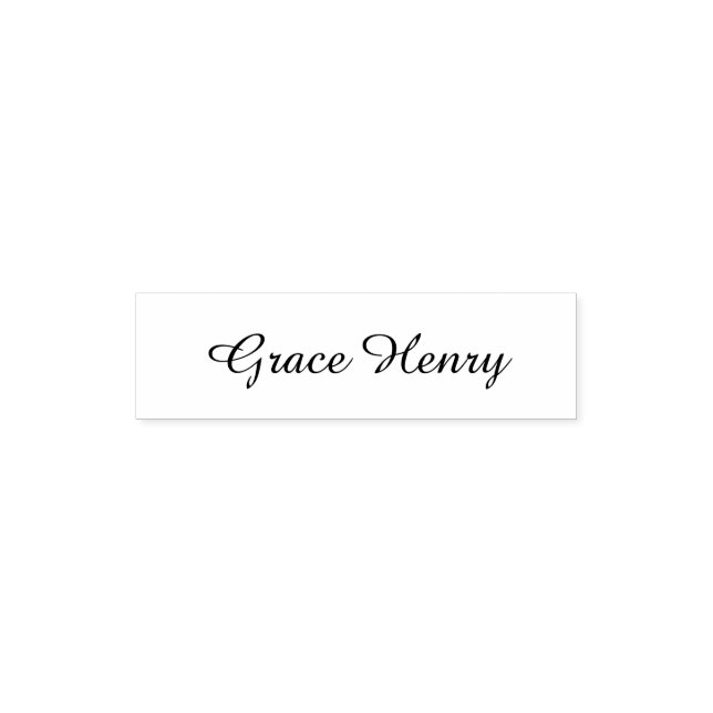 Create custom personalized elegant signature name  self-inking stamp (Design)