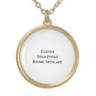 Create Custom Personalized Gold Finish Round Photo