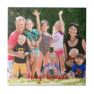 Create Custom Personalized Photo Holiday Christmas Tile