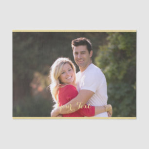 Create Custom Personalized Photo Text Gift Wrap Tissue Paper