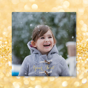 Create Custom Personalized Square Photo Pin Button