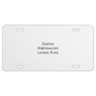 Create Custom Personalized Vehicle License Plate