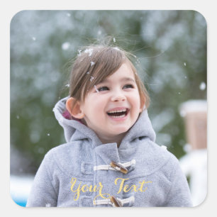 Create Custom Square Photo Stickers Sheet