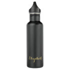 Create Custom Stylish Gold Monogrammed Matte Black