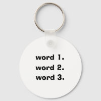 Create custom text simple three words expression