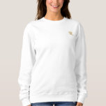 Create Custom Womens Gold Monogram Crewneck Embroidered Sweatshirt<br><div class="desc">Create your own custom, personalized, comfortable, plush, durable, womens embroidered monogram / initials long-sleeve classic crewneck sweatshirt. Simply type in your initial / monogram, to customize. Makes a great custom gift, for sister, daughter, mother, wife, girlfriend, grandma, godmother, goddaughter, grandmother, granddaughter, bride, bridesmaid, niece, cousin, aunt, mom, daughter in law,...</div>