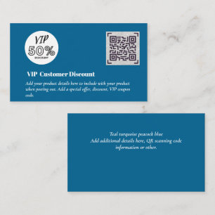 Create Customer VIP Discount Packaging QR Codes Enclosure Card