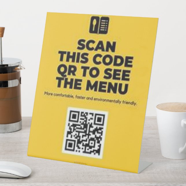 create custum qr cod Pedestal Sign (In SItu)