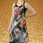 Create Family Kids Pets Wedding 5 Photo Collage Apron<br><div class="desc">Create your own custom, personalized, unique, one-of-a-kind, stylish, trendy, chic, elegant faux gold script typography font, five photo collage, machine washable, top quality polyester, all-over print apron. To personalize, simply add 5 of your favourite family / couple / kids / baby / pets / wedding photos, along with your text,...</div>