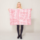 Create feminine name typography pink