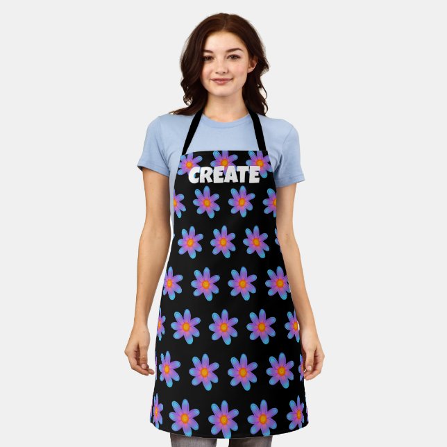 CREATE Fun Floral Apron (Worn)
