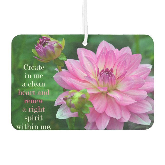 Create In Me A Clean Heart Air Freshener (Front)