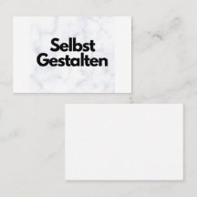 Create individual business cards - Template -