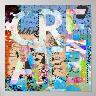Create inspire ideas poster for the creative