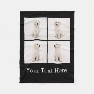 Create Instagram Family Photo Dog Cat Photos Fleece Blanket