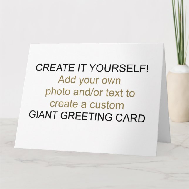 Create It Yourself Giant Greeting Card (Front)