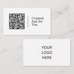 Create Just for You Customizable QR code & Logo Business Card