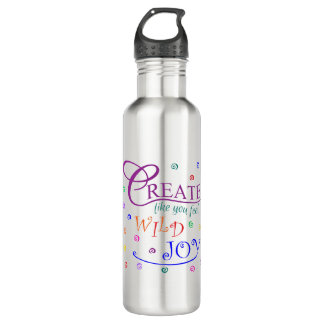 Create Like You Feel Wild Joy 710 Ml Water Bottle